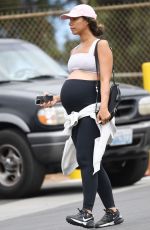 Pregnant LEONA LEWIS Out Hiking at Lake Hollywood Resovoir in Los Angeles 07/06/2022