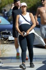 Pregnant LEONA LEWIS Out Hikinig at Lake Hollywood 07/15/2022