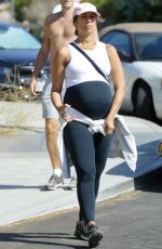 Pregnant LEONA LEWIS Out Hikinig at Lake Hollywood 07/15/2022