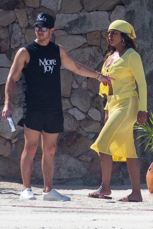 PRIYANKA CHOPRA and Nick Jonas on the Beach in Cabo 07/20/2022