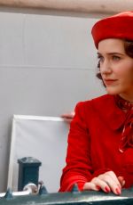 RACHEL BROSNAHAN on the Set of The Marvelous Mrs Maisel in New York 06/30/2022
