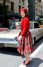 RACHEL BROSNAHAN on the Set of The Marvelous Mrs Maisel in New York 06/30/2022