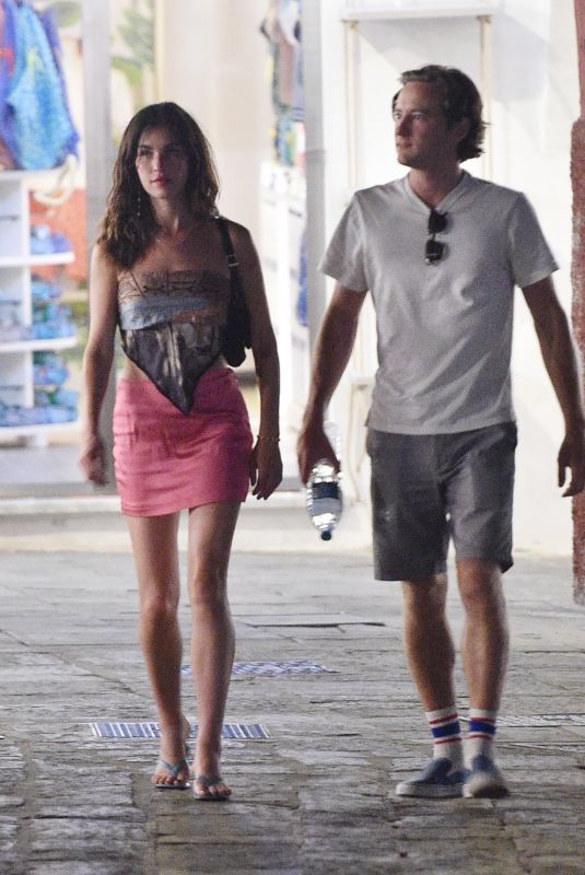 RAINEY QUALLEY and Lewis Pullman on Vacation in Portofino 07/11/2022