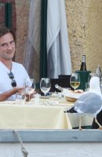 RAINEY QUALLEY and Lewis Pullman Out for Dinner in Portofino 07/11/2022