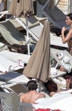 RAINEY QUALLEY in Bikini and Lewis Pullman at a Beach in Portofino 07/12/2022