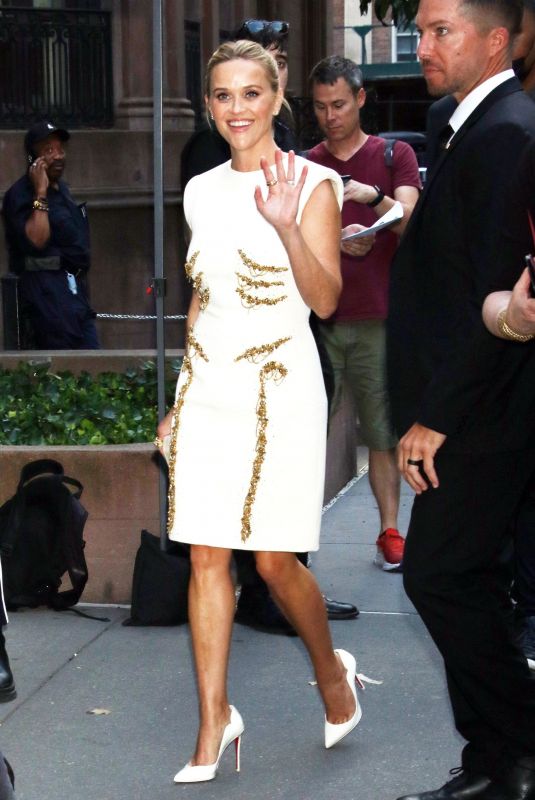REESE WITHERSPOON Arrives at Surface Premiere at Morgan Library in New York 07/25/2022