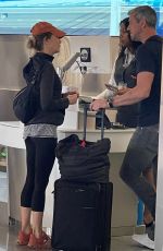RENEE ZELLWEGER and Ant Anstead Catch a Flight Out of Los Angeles 07/07/2022