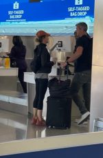 RENEE ZELLWEGER and Ant Anstead Catch a Flight Out of Los Angeles 07/07/2022