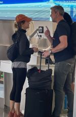 RENEE ZELLWEGER and Ant Anstead Catch a Flight Out of Los Angeles 07/07/2022