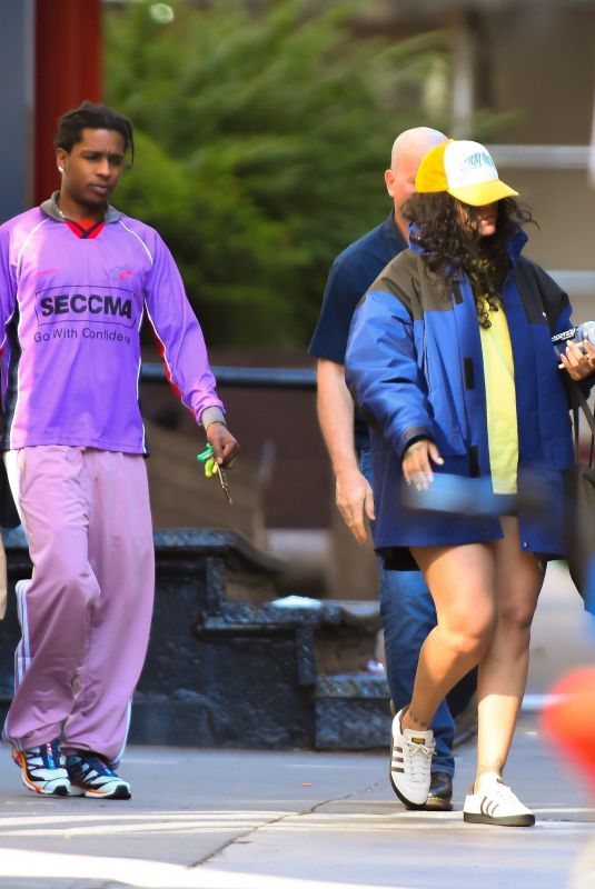 RIHANNA and ASAP Rocky Leaves Whole Foods in New York 07/27/2022