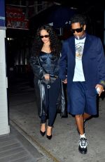 RIHANNA and ASAP Rocky Out for Dinner in New York 07/24/2022