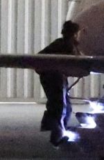 RIHANNA Boards a Private Jet with Her Family in Van Nuys 06/30/2022