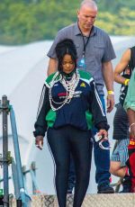RIHANNA Leaves Lollapalooza Festival in Paris 07/17/2022
