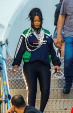 RIHANNA Leaves Lollapalooza Festival in Paris 07/17/2022
