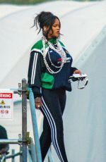 RIHANNA Leaves Lollapalooza Festival in Paris 07/17/2022
