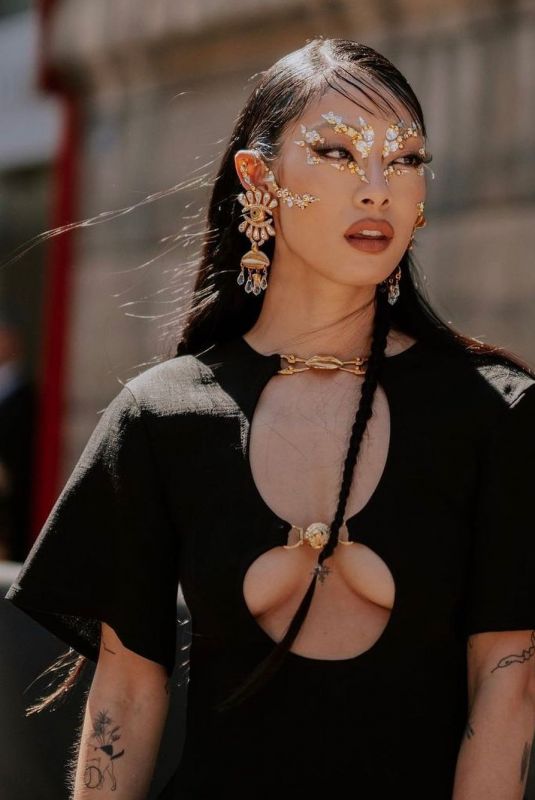 RINA SAWAYAMA at Schiaparelli Haute Couture Fall/Winter Show at Paris Fashion Week 07/04/2022