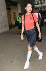 RINA SAWAYAMA Leaves BBC Radio 1 Studio in London 07/27/2022