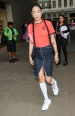 RINA SAWAYAMA Leaves BBC Radio 1 Studio in London 07/27/2022