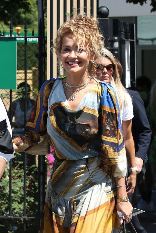 RITA ORA Arrives at Men’s Singles Final at All England Lawn Tennis and Croquet Club in London 07/10/2022