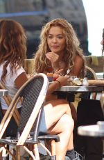 RITA ORA Out for Lunch with Friends in Paris 07/29/2022