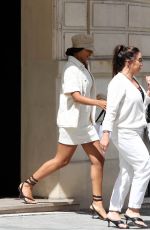 ROCEHELLE HUMES Out with Her Sister for Dinner at L