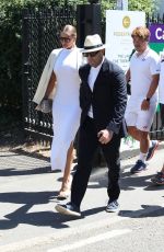 ROSIE HUNTIGNTON-WHITELEY and Jason Statham Arrives at Wimbledon Men’s Singles Final in London 07/10/2022