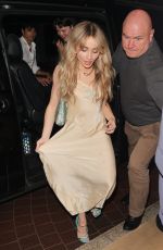 SABRINA CARPENTER Arrives at Her Hotel in London 07/05/2022