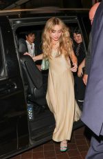 SABRINA CARPENTER Arrives at Her Hotel in London 07/05/2022
