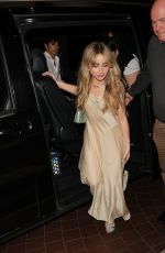 SABRINA CARPENTER Arrives at Her Hotel in London 07/05/2022