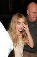 SABRINA CARPENTER Night Out After a Day of Promotions in London 07/05/2022