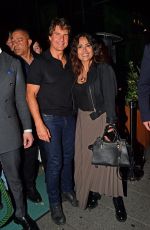 SALMA HAYEK, Francois-Henri Pinault and Tom Cruise Leaves Amazonico Restaurant in London 07/15/2022