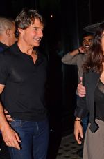 SALMA HAYEK, Francois-Henri Pinault and Tom Cruise Leaves Amazonico Restaurant in London 07/15/2022