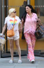 SAMANTHA FOX and LINDA OLSEN Leaves a Hospital in London 07/01/2022