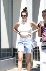 SARA SAMPAIO and ISABEL PAKZAD Leaves Angelini Osteria Italian Restaurant in Los Angeles 07/06/2022