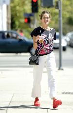 SARA SAMPAIO and ISABEL PAKZAD Leaves Angelini Osteria Italian Restaurant in Los Angeles 07/06/2022