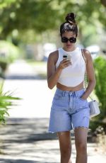 SARA SAMPAIO and ISABEL PAKZAD Leaves Angelini Osteria Italian Restaurant in Los Angeles 07/06/2022
