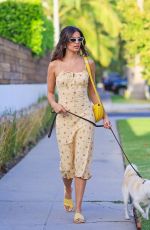 SARA SAMPAIO Out with Her Dog in Los Angeles 07/20/2022