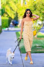 SARA SAMPAIO Out with Her Dog in Los Angeles 07/20/2022