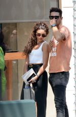 SARAH HYLAND and Wells Adams Shopping at Cartier on Rodeo Drive in Beverly Hills 07/24/2022