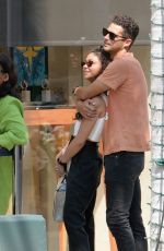 SARAH HYLAND and Wells Adams Shopping at Cartier on Rodeo Drive in Beverly Hills 07/24/2022
