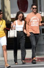 SARAH HYLAND and Wells Adams Shopping at Cartier on Rodeo Drive in Beverly Hills 07/24/2022