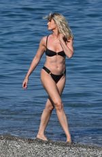 SARAH JAYNE DUNN in Bikini at a Beach in Marbella 07/09/2022