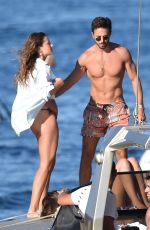 SARAH LEA DANOLIC and Andrea Damante on a Boat in Portofino 06/0/2022