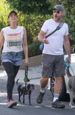 SARAH SILVERMAN and Rory Albanese Out with Their Dogs in Los Feliz 07/23/2022