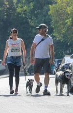 SARAH SILVERMAN and Rory Albanese Out with Their Dogs in Los Feliz 07/23/2022
