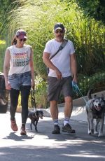 SARAH SILVERMAN and Rory Albanese Out with Their Dogs in Los Feliz 07/23/2022