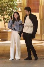 SELENA GOMEZ and Nat Wolff Leaves Sunset Tower in West Hollywood 07/04/2022