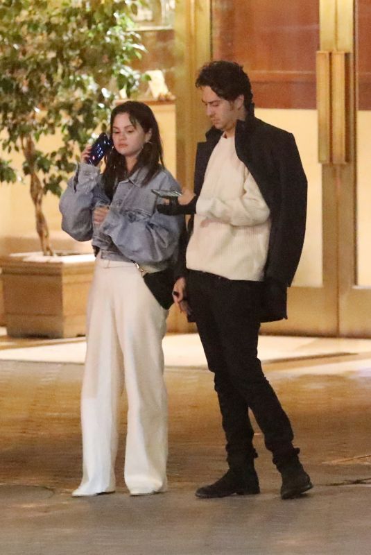 SELENA GOMEZ and Nat Wolff Leaves Sunset Tower in West Hollywood 07/04/2022