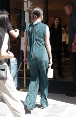 SELENA GOMEZ Arrives at Louis Vuitton Shop in Paris 07/08/2022