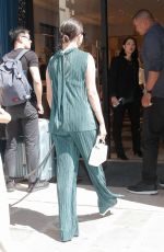 SELENA GOMEZ Arrives at Louis Vuitton Shop in Paris 07/08/2022